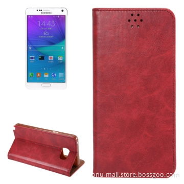 Cheap Price Crazy Horse Texture Leather Cover for Samsung Galaxy Note 5 Leather Case with Card Slots